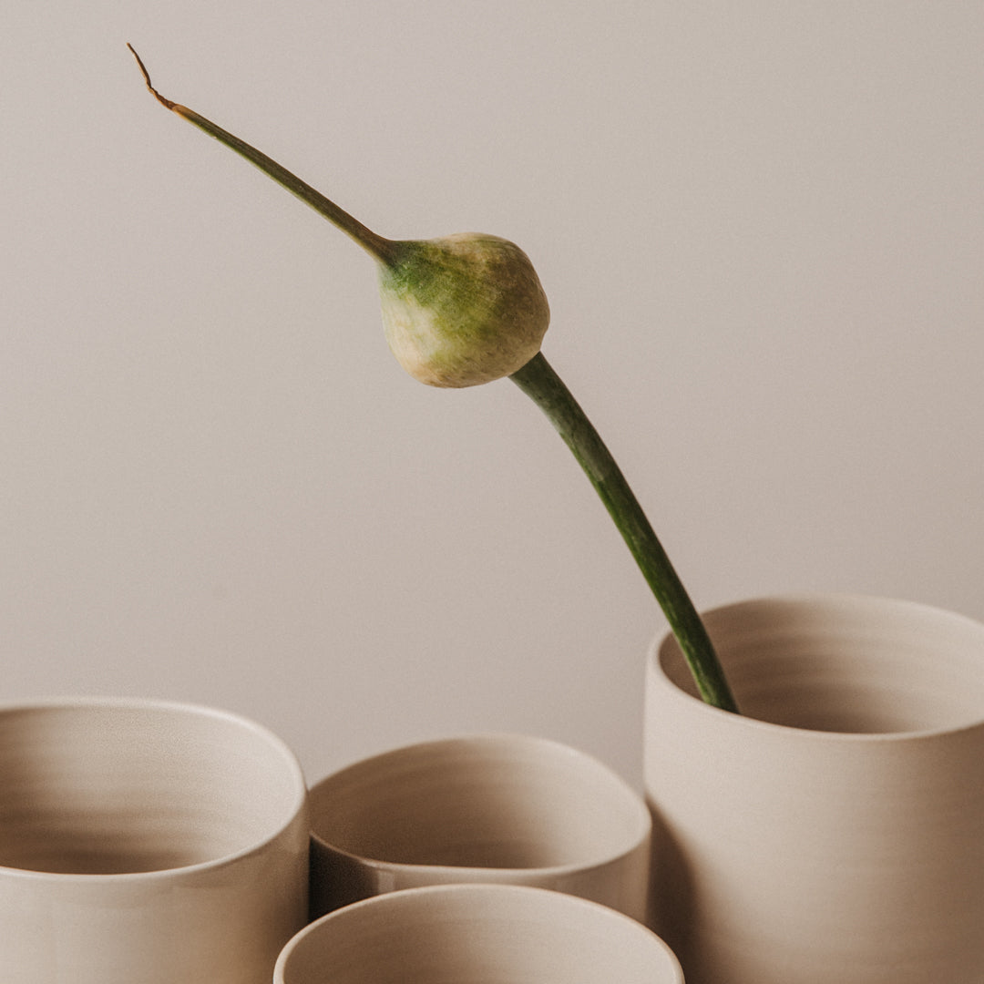 handgemachte Blumenvase aus Ton Keramikstudio Berlin Prenzlauer Berg clai studio ceramic atelier